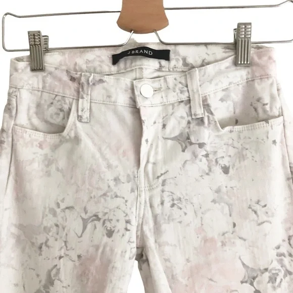J Brand Jean Super Skinny Ghost Rose Floral Size 25 - Picture 6 of 11